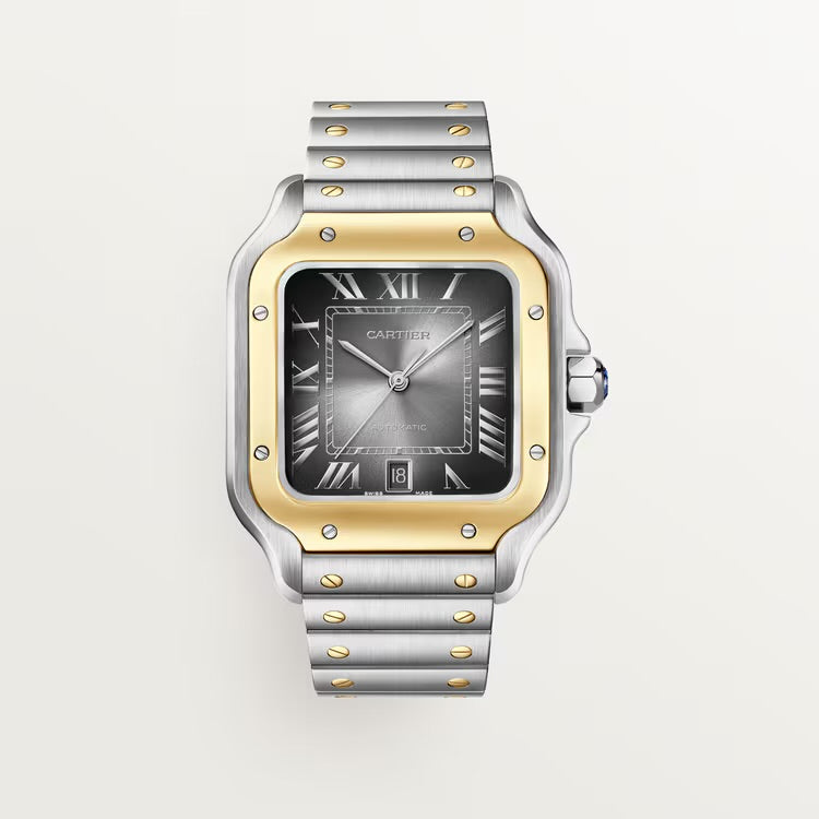 Cartier santos two-tone