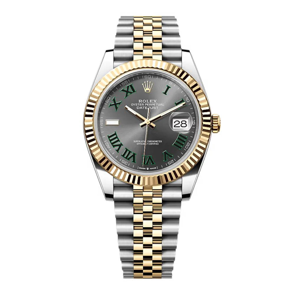 Date just Wimbledon two-tone roman dial 41MM