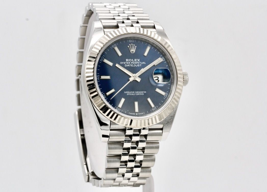 Rolex date-just blue dial 41MM