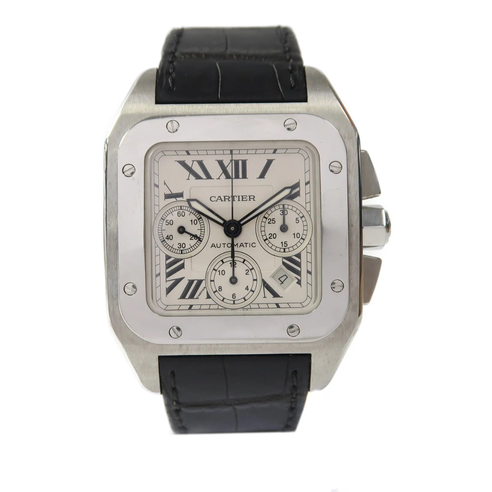 Cartier leather chronograph