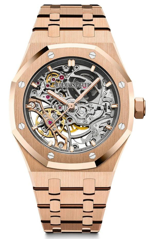 AUDEMARS PIGUET  ROSE -GOLG SKELETON