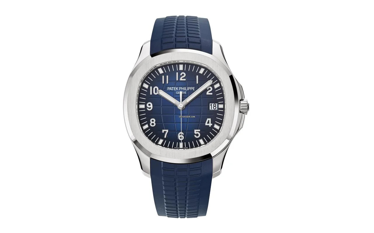 PATEK PHILIPPE AQUANAUT TIME BLUE DIAL AYTOMATIC 5164A-001