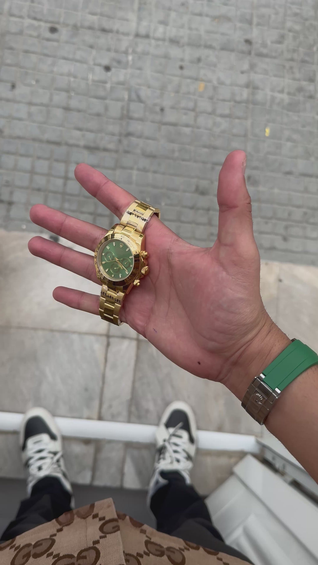 Daytona cosmograph gold-green dial 40MM