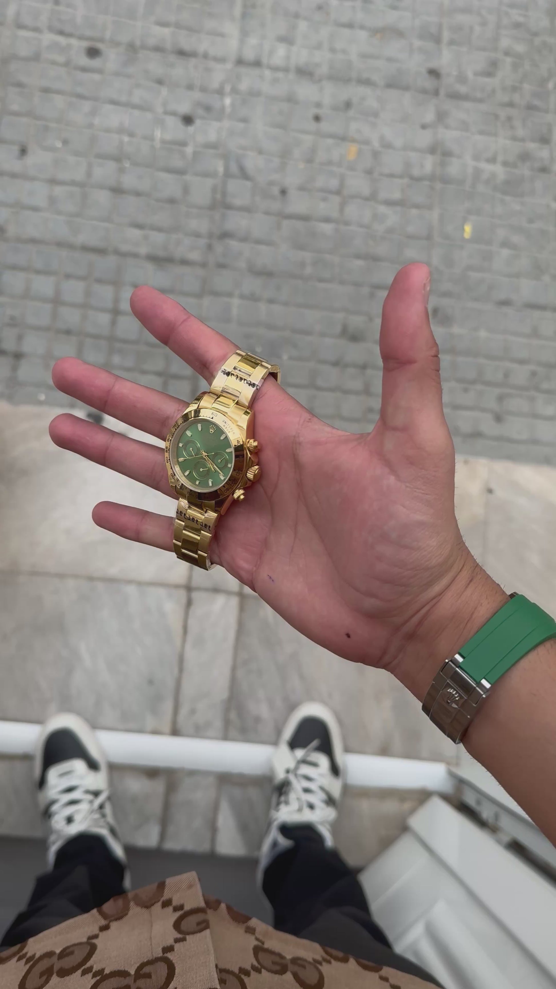 Daytona cosmograph gold-green dial 40MM